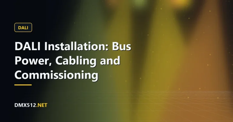 DALI Installation: Bus Power, Cabling and Commissioning