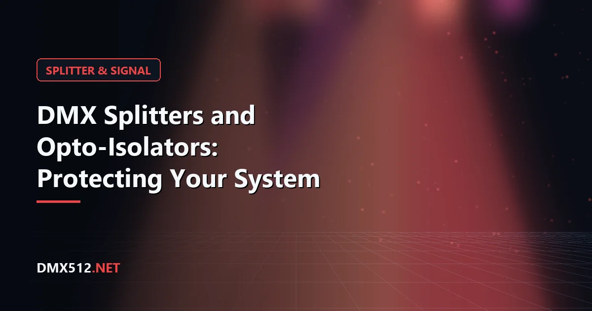 DMX Splitters and Opto-Isolators: Protecting Your System