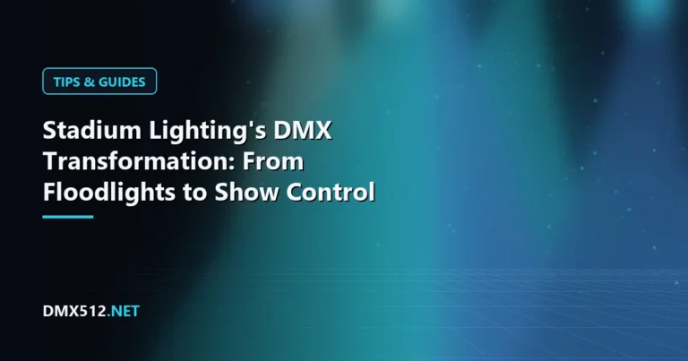 Stadium Lighting's DMX Transformation: From Floodlights to Show Control