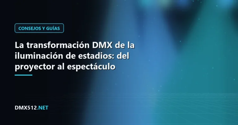 La transformación DMX de la iluminación de estadios: del proyector al espectáculo