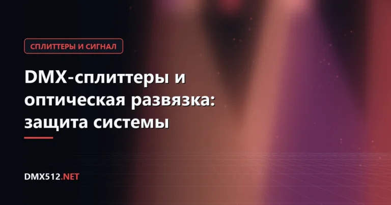 DMX-сплиттеры и оптическая развязка: защита системы