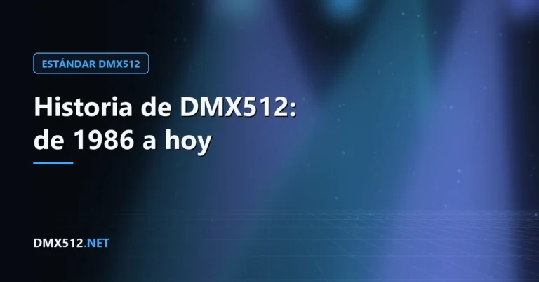 Historia de DMX512: de 1986 a hoy