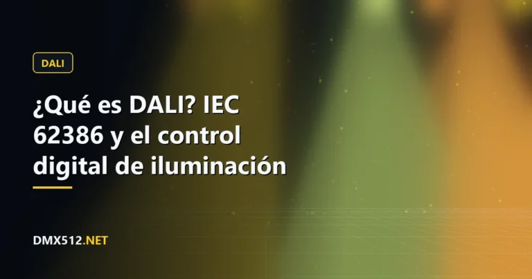 ¿Qué es DALI? IEC 62386 y el control digital de iluminación
