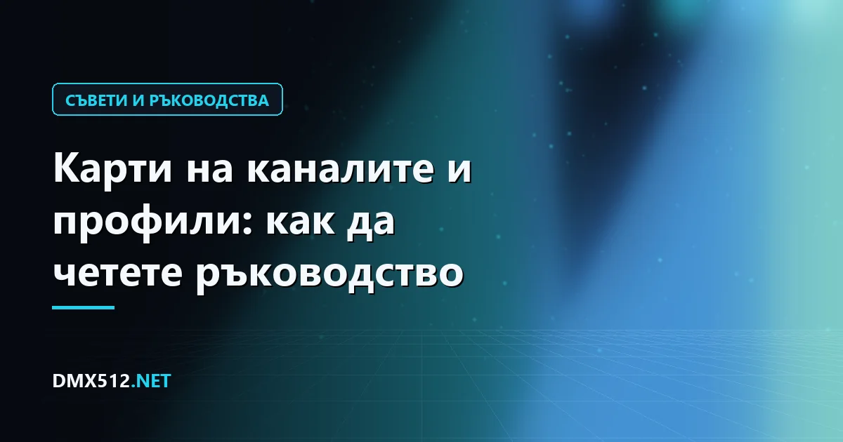 Карти на каналите и профили: как да четете ръководство